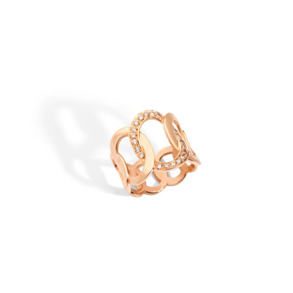 Pomellato Brera Ring aus Roségold mit Brillanten