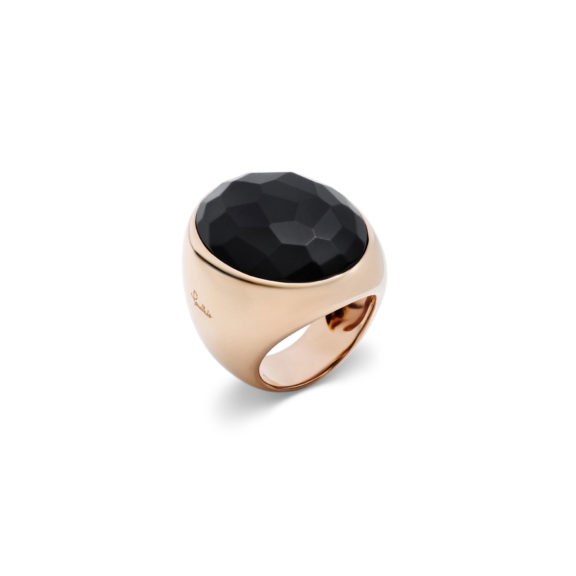 Pomellato Victoria Ring aus Roségold mit Jet