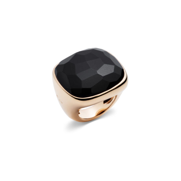 Pomellato Victoria Ring aus Roségold mit Jet