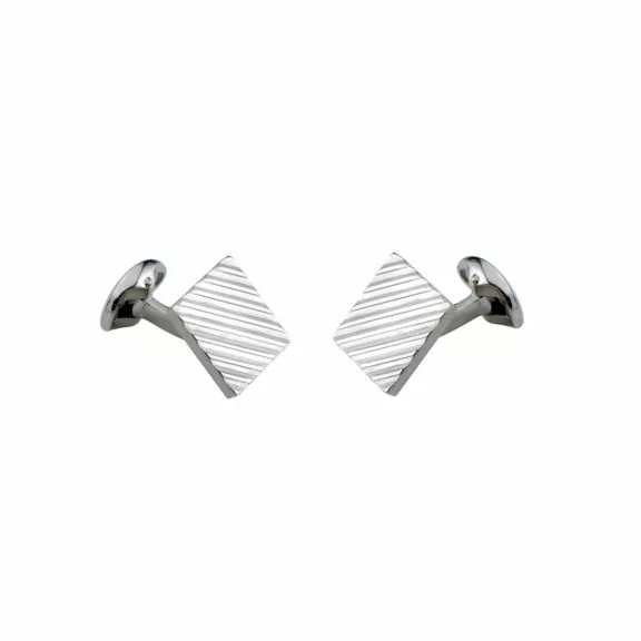 Manschettenknöpfe Quadrat aus Silber