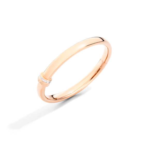 Pomellato Iconica Armreif aus Roségold mit Diamanten