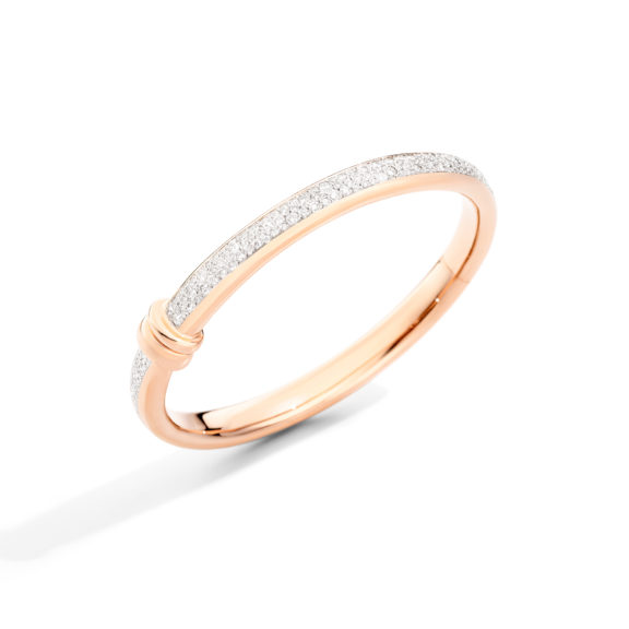 Pomellato Iconica Armreif aus Roségold mit Diamanten