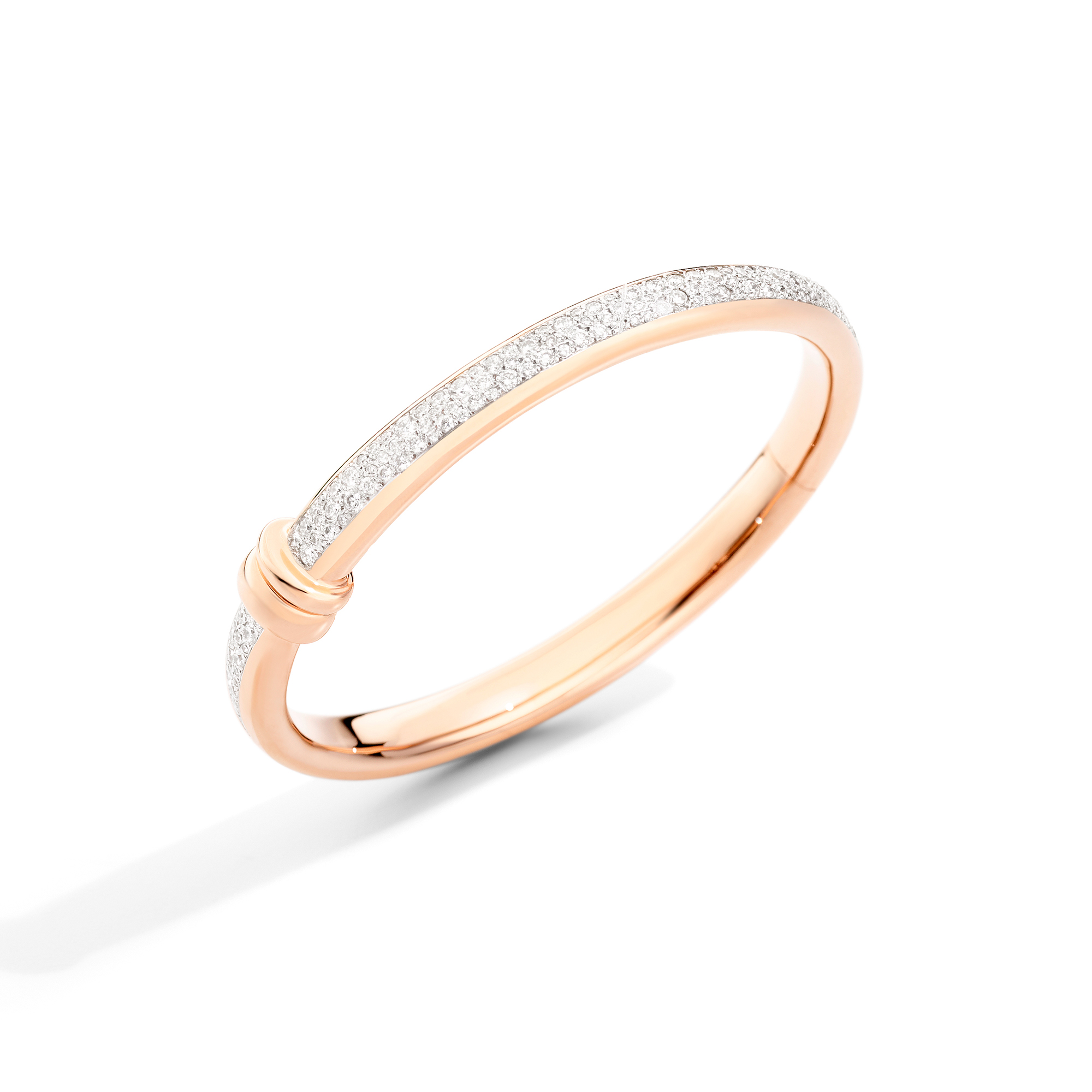 Pomellato Iconica Armreif aus Roségold mit Diamanten