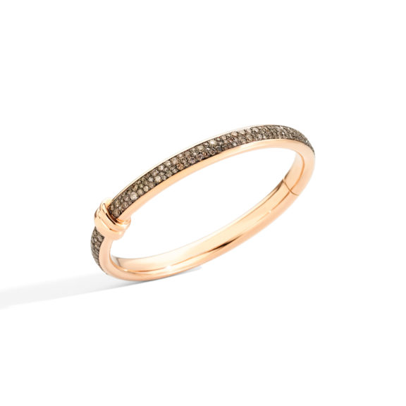 Pomellato Iconica Armreif aus Roségold mit Diamanten