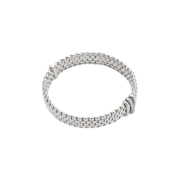 Flexibles Armband von Fope aus 18 Karat Weißgold mit Brillanten