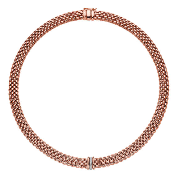 Collier von Fope aus 18 Karat Roségold mit Brillanten