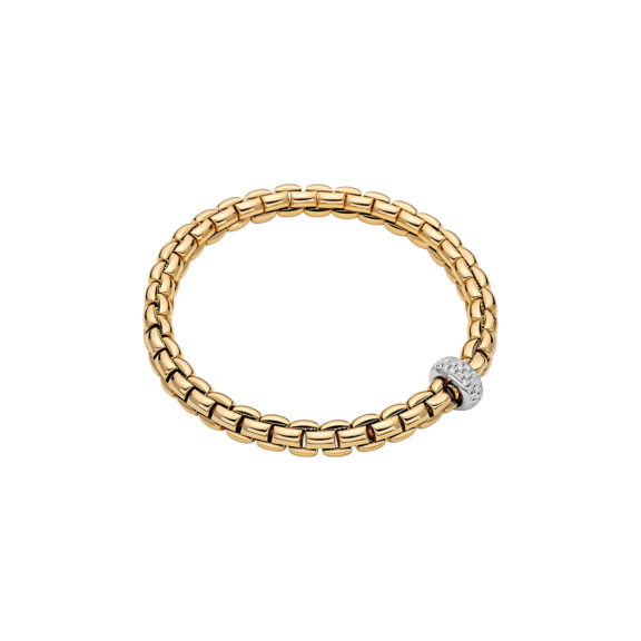 Flexibles Armband von Fope aus 18 Karat Weißgold mit Brillanten