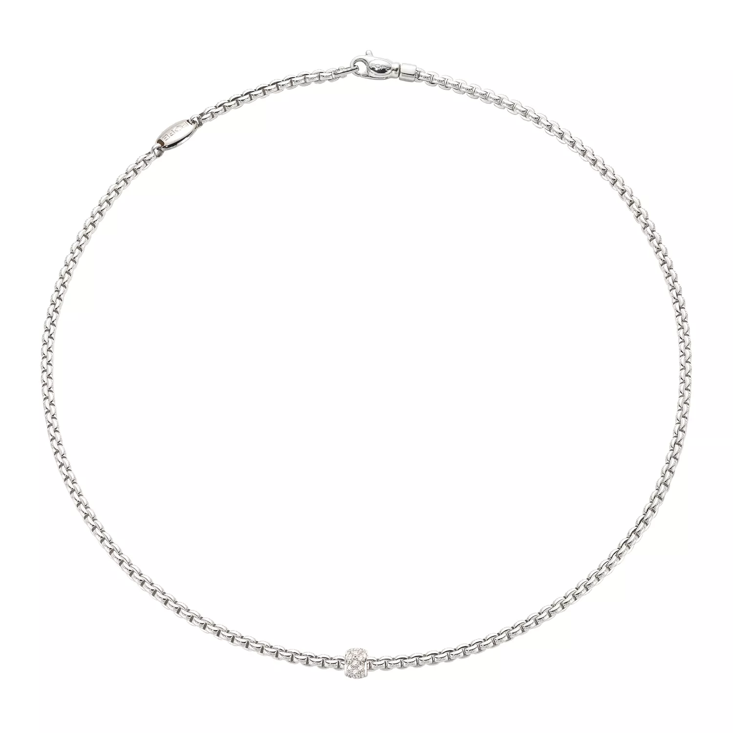 Collier von Fope aus 18 Karat Weißgold mit Brillanten