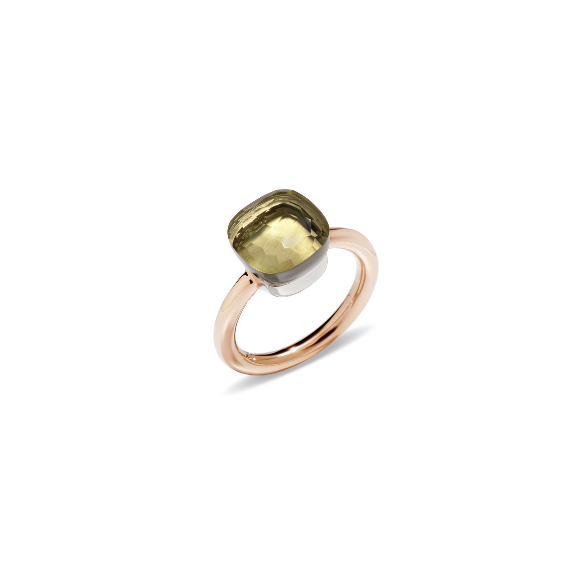 Pomellato Nudo Ring aus Roségold mit Lemonquarz