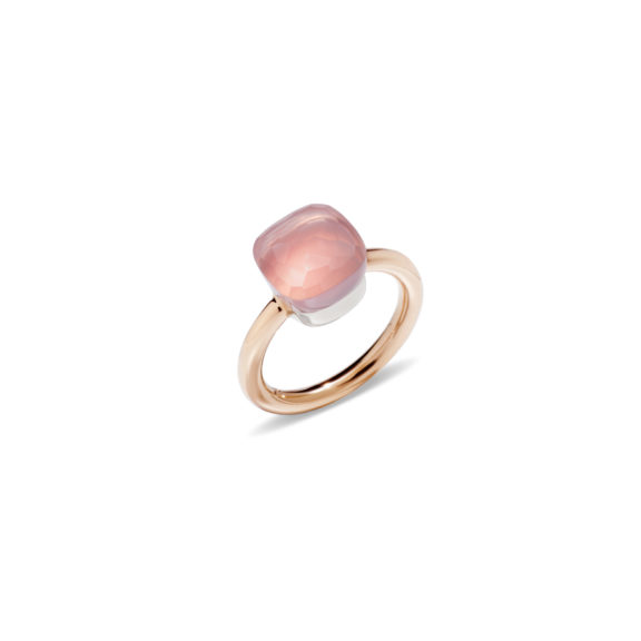 Pomellato Nudo Ring aus Roségold mit Rosenquarz