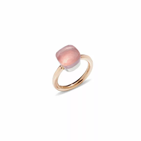 Pomellato Nudo Ring aus Roségold mit Rosenquarz