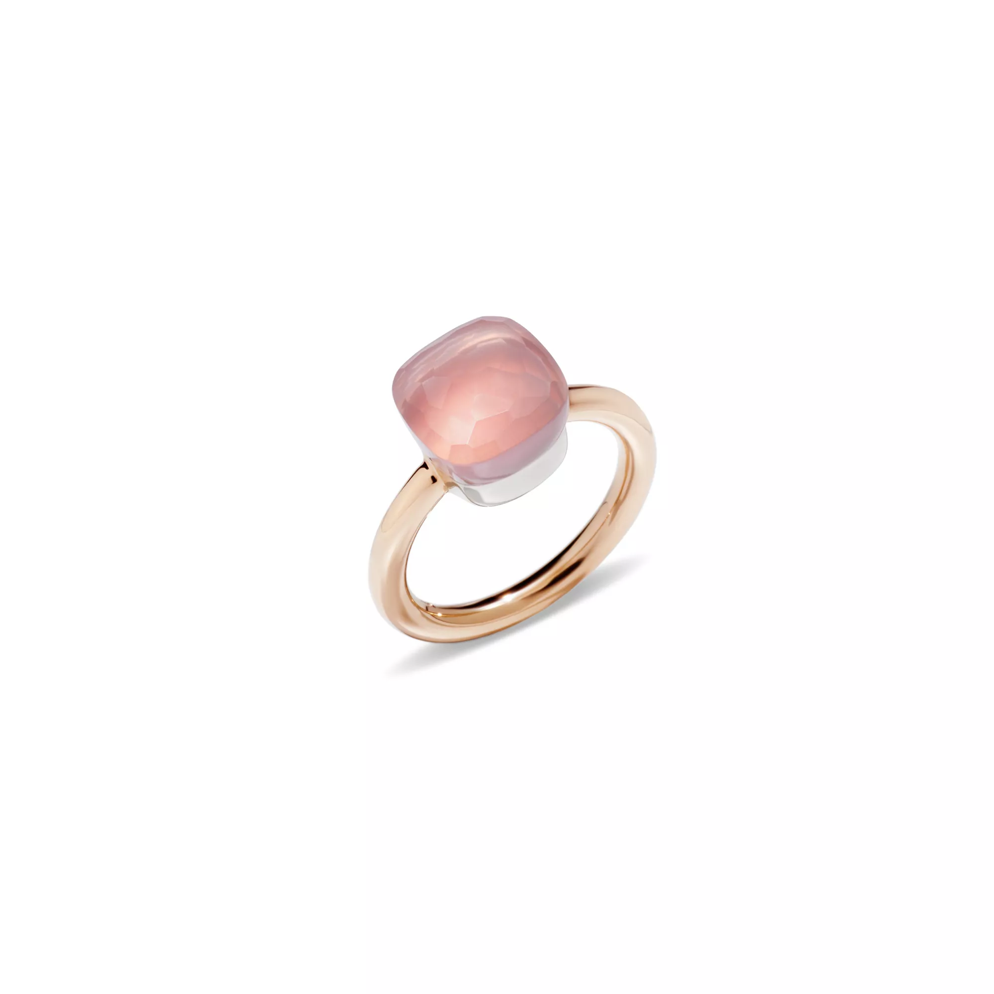 Pomellato Nudo Ring aus Roségold mit Rosenquarz