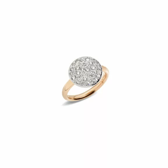 Pomellato Sabbia Ring aus Roségold mit weißen Diamanten