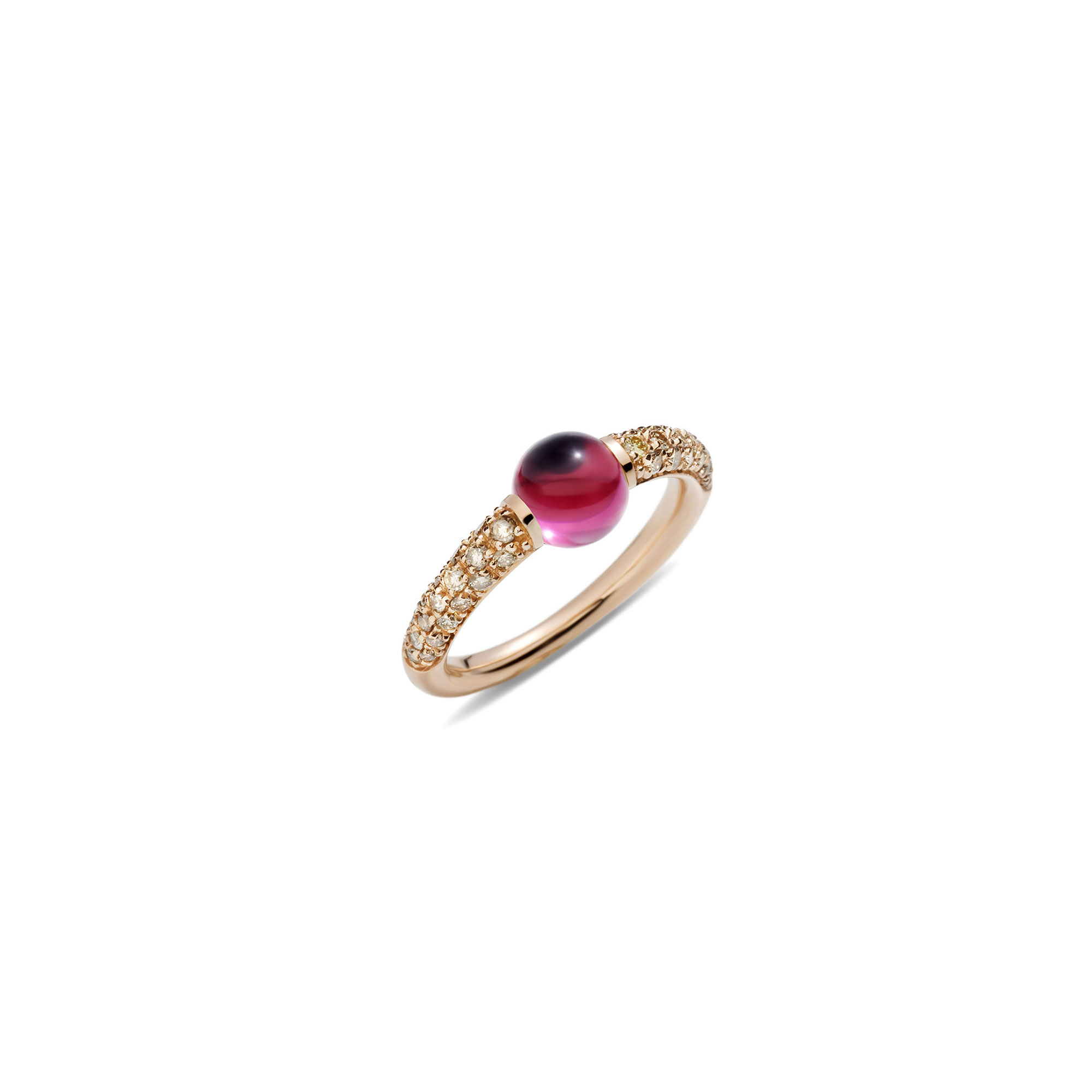 Pomellato M´ama non m´ama Ring aus Rosegold mit Rodolith-Granat und Diamanten