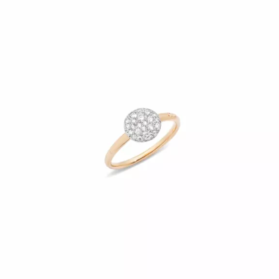 Pomellato Sabbia Ring aus Roségold mit Diamanten
