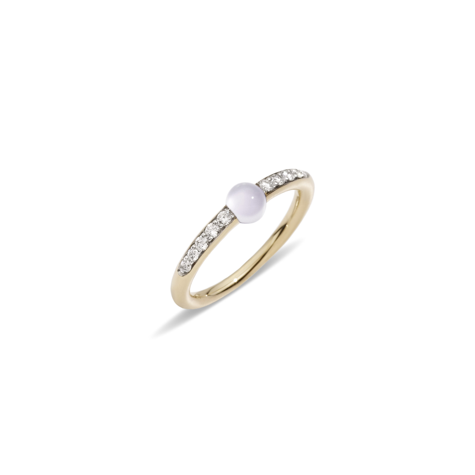 Pomellato M´ama non m´ama Ring aus Rosegold mit Adular und Diamanten