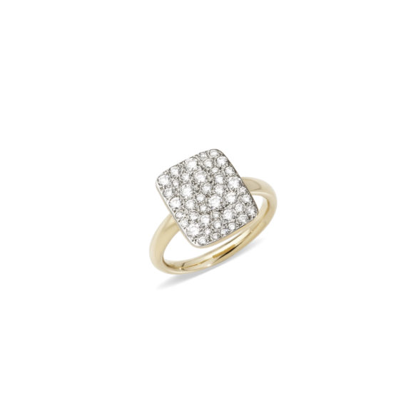 Pomellato Sabbia Ring aus Roségold mit weißen Diamanten