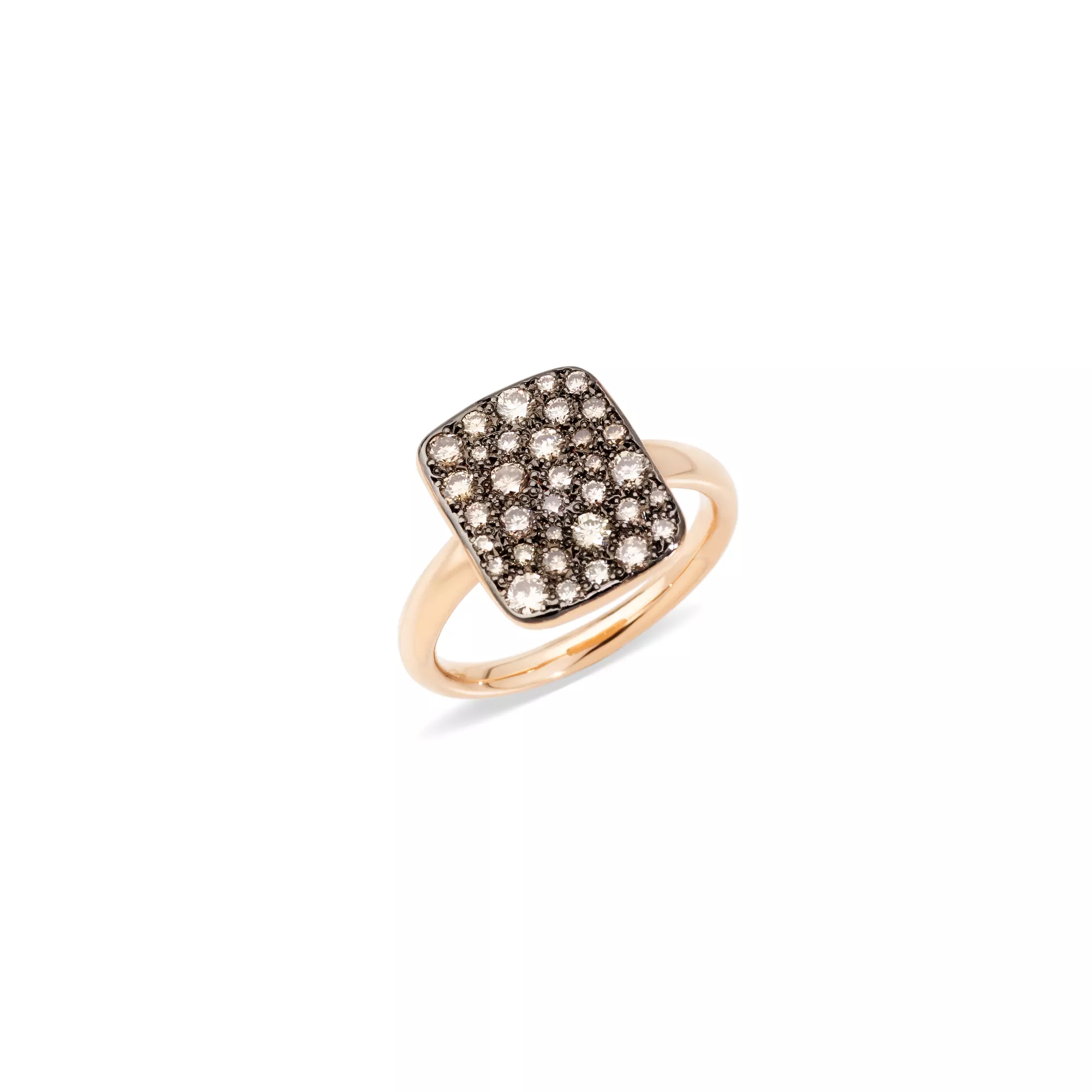 Pomellato Sabbia Ring aus Roségold mit braunen Diamanten