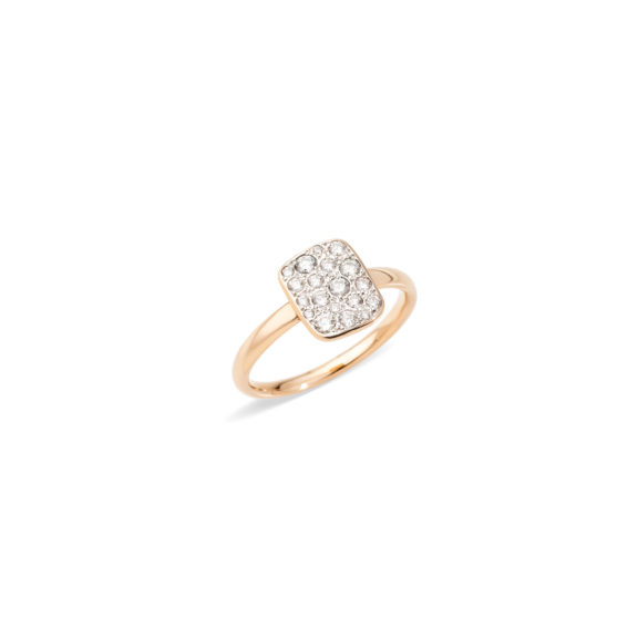 Pomellato Sabbia Ring aus Roségold mit Diamanten