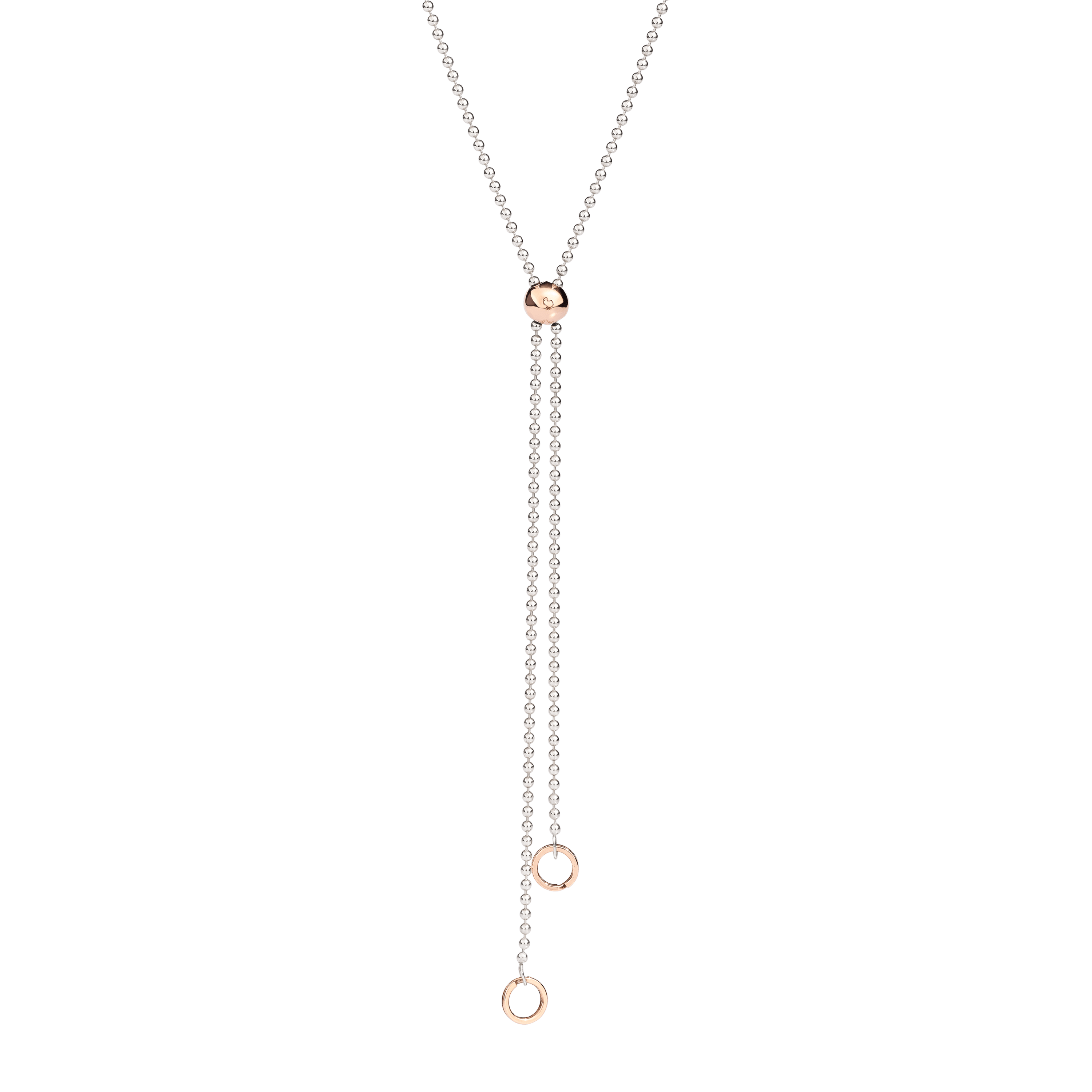 Dodo Collier aus Silber und 9 Karat Roségold