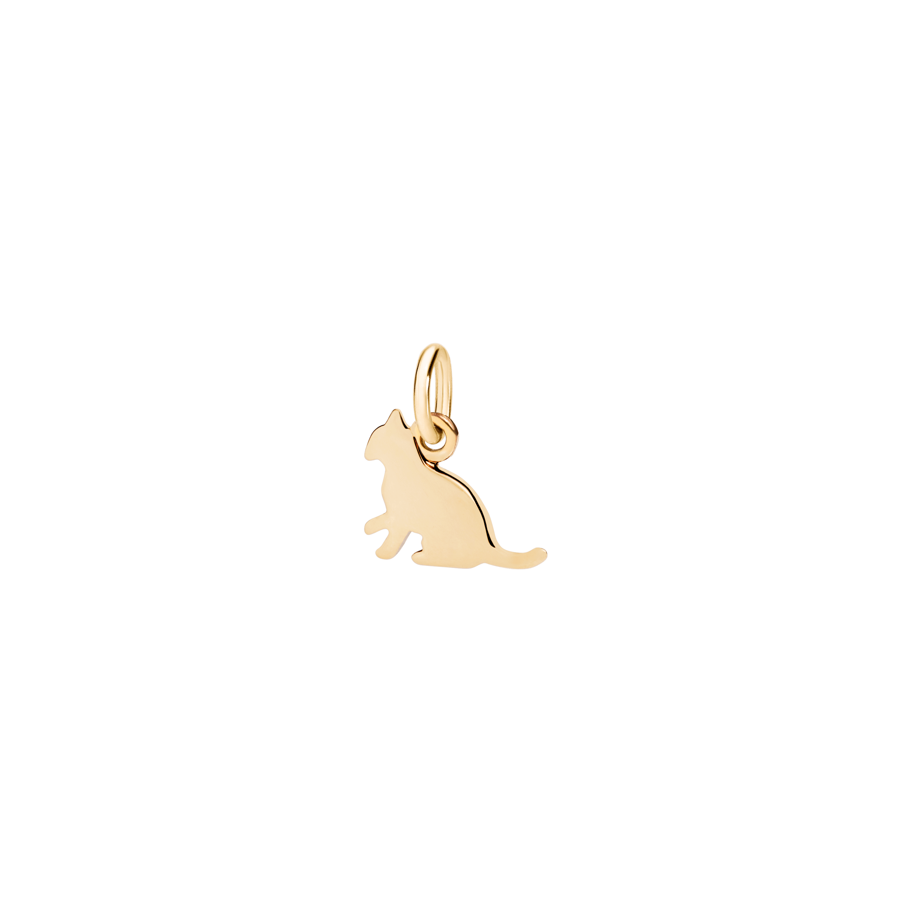 Dodo Anhänger Katze aus Gelbgold