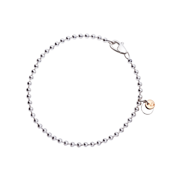 Dodo Armband aus Silber und 9 Karat Roségold