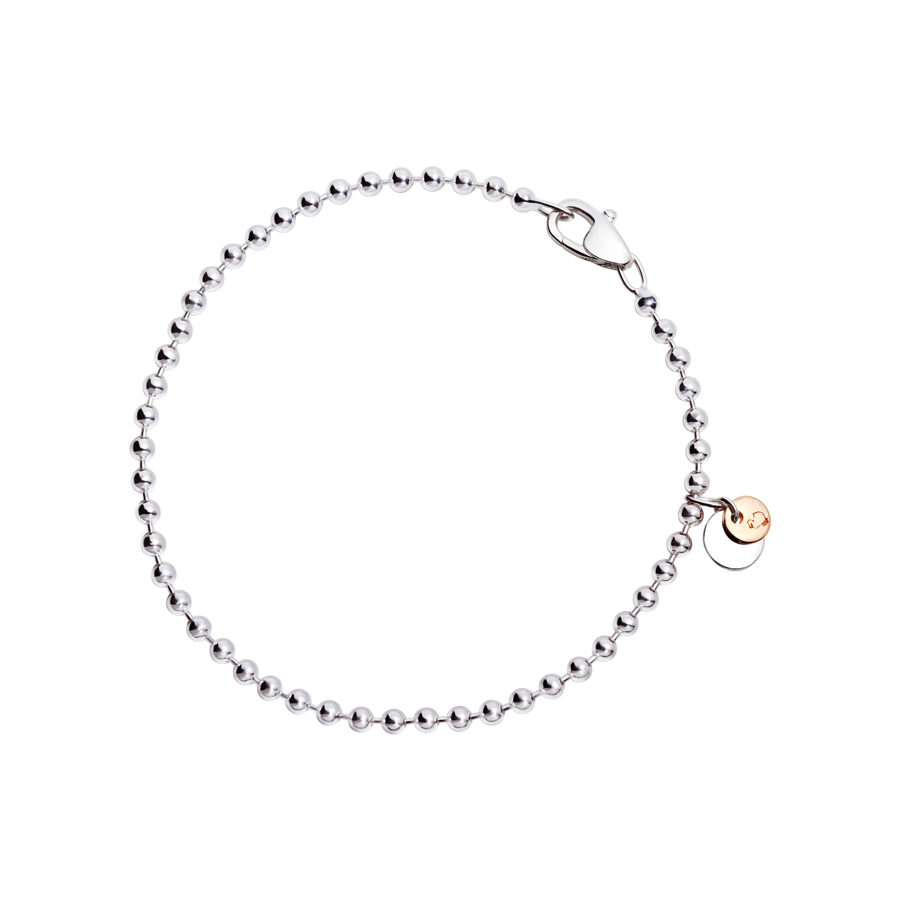 Dodo Armband aus Silber und 9 Karat Roségold