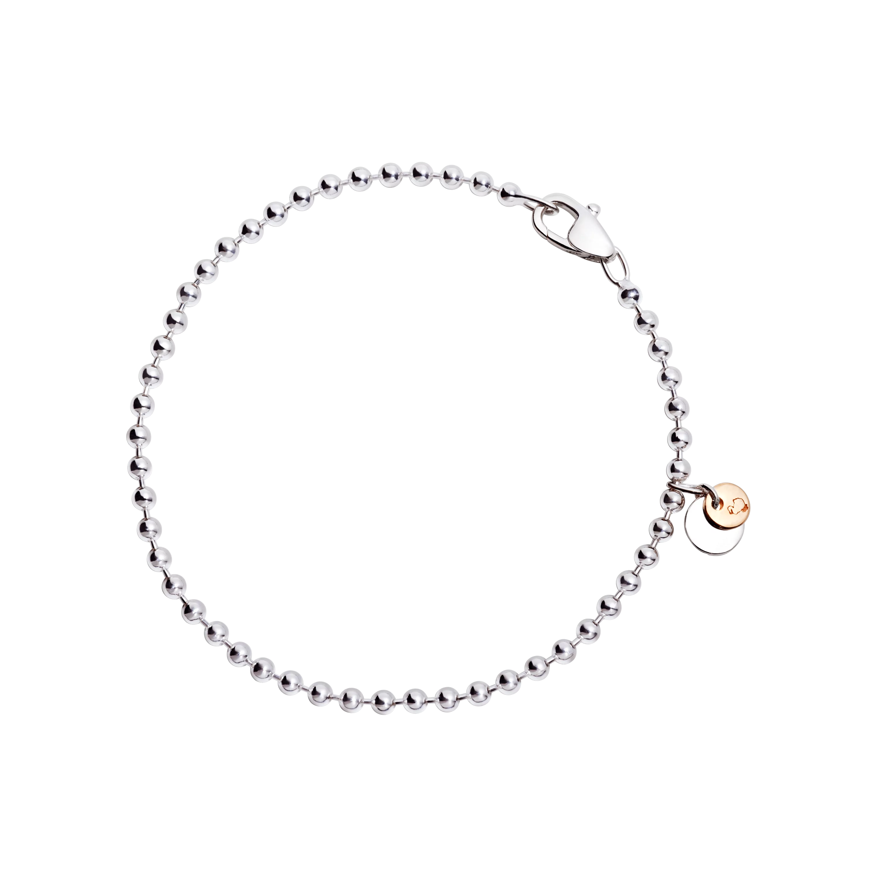 Dodo Armband aus Silber und 9 Karat Roségold