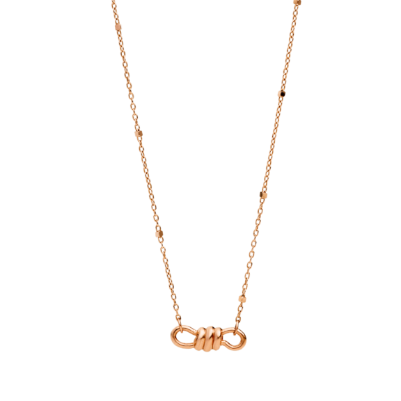 Dodo Collier aus 9 Karat Roségold