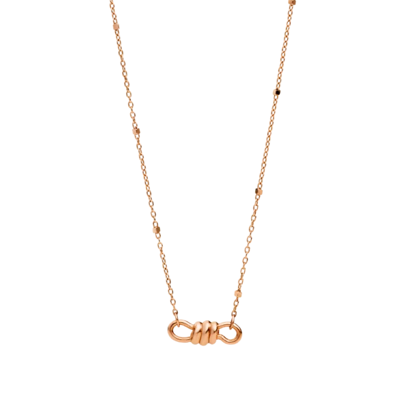 Dodo Collier aus 9 Karat Roségold
