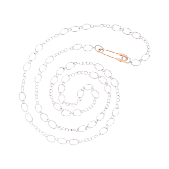 Dodo Collier aus Silber und 9 Karat Roségold