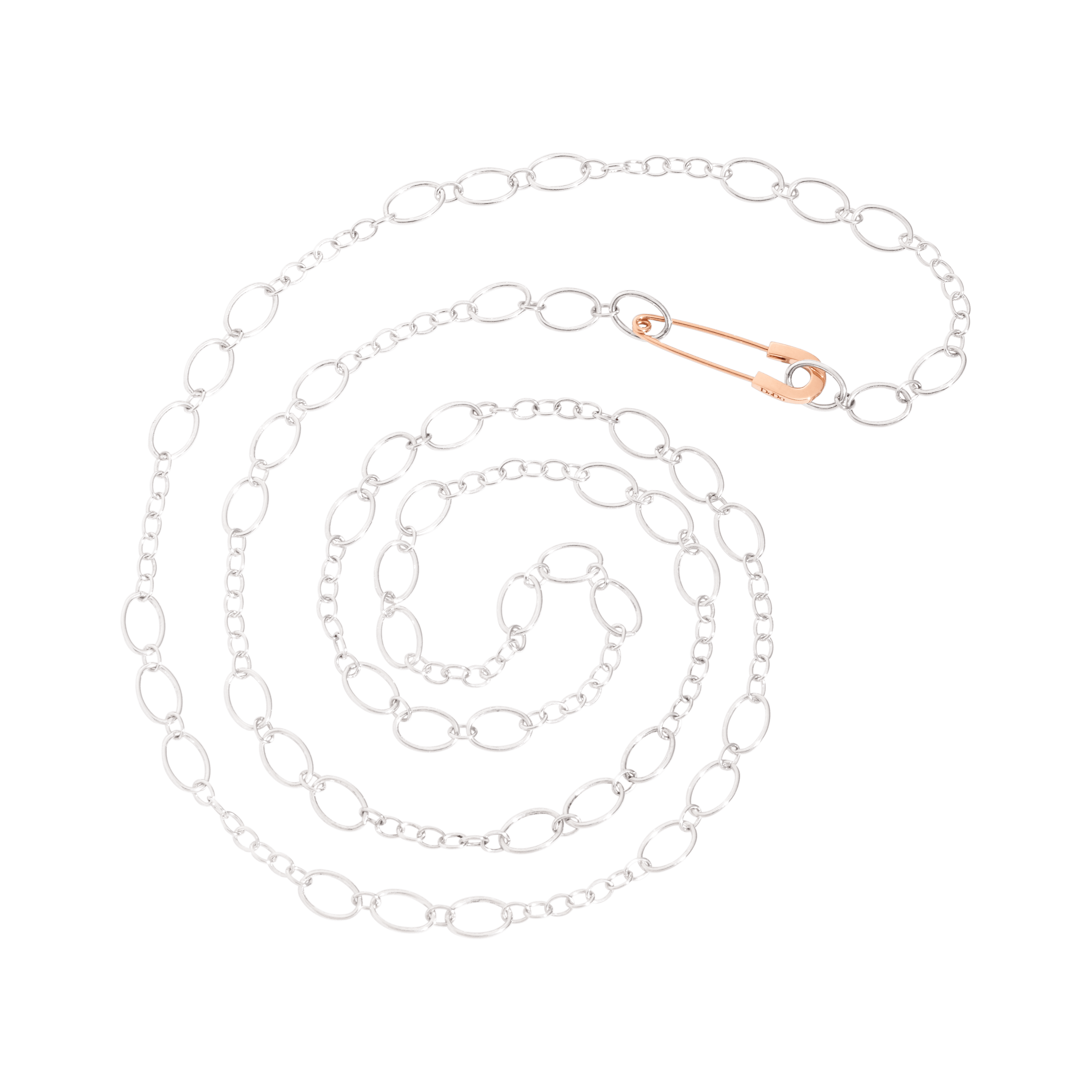 Dodo Collier aus Silber und 9 Karat Roségold