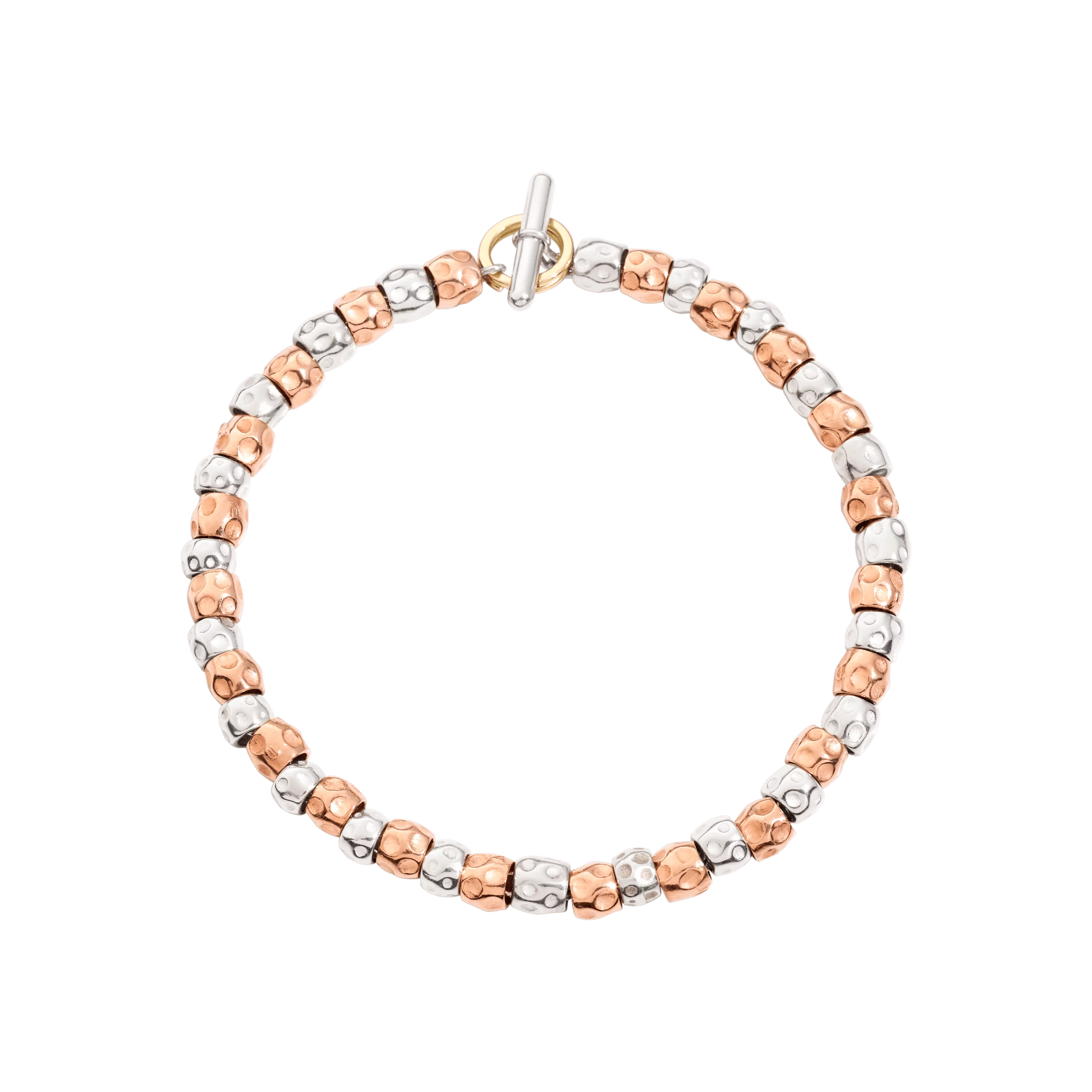 Dodo Armband aus Silber und 9 Karat Roségold