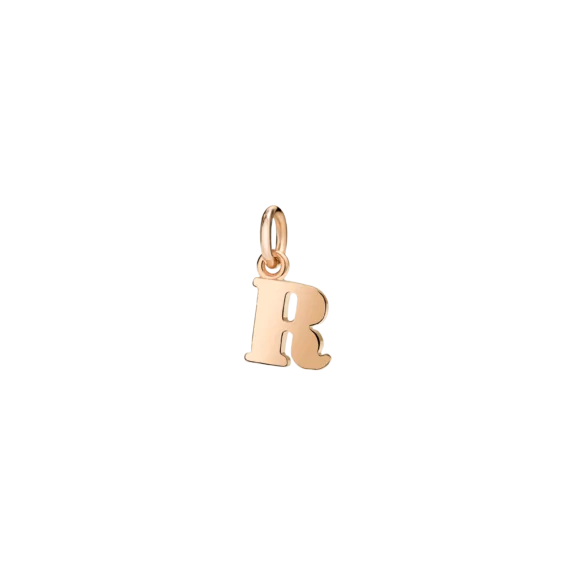 Dodo Anhänger Buchstabe R aus 9 Karat Roségold