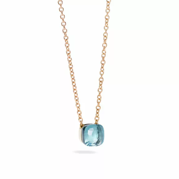 Pomellato Nudo Collier aus Roségold mit Topas