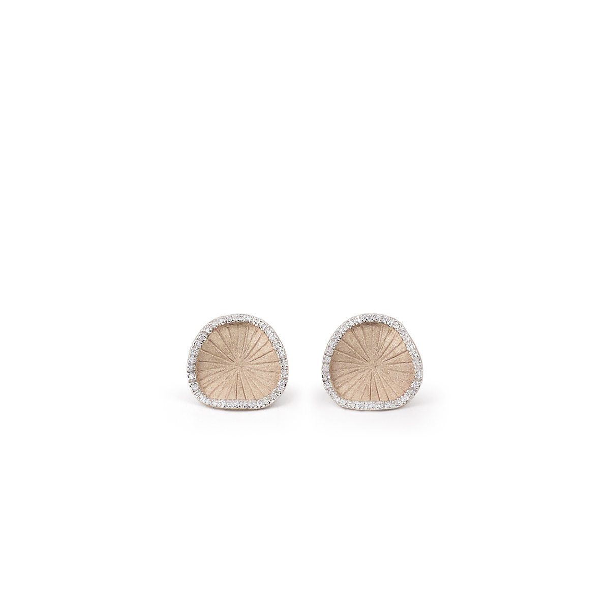 Annamaria Cammilli Sultana Ohrschmuck aus 18 Karat Natural Beige Gold mit Brillanten