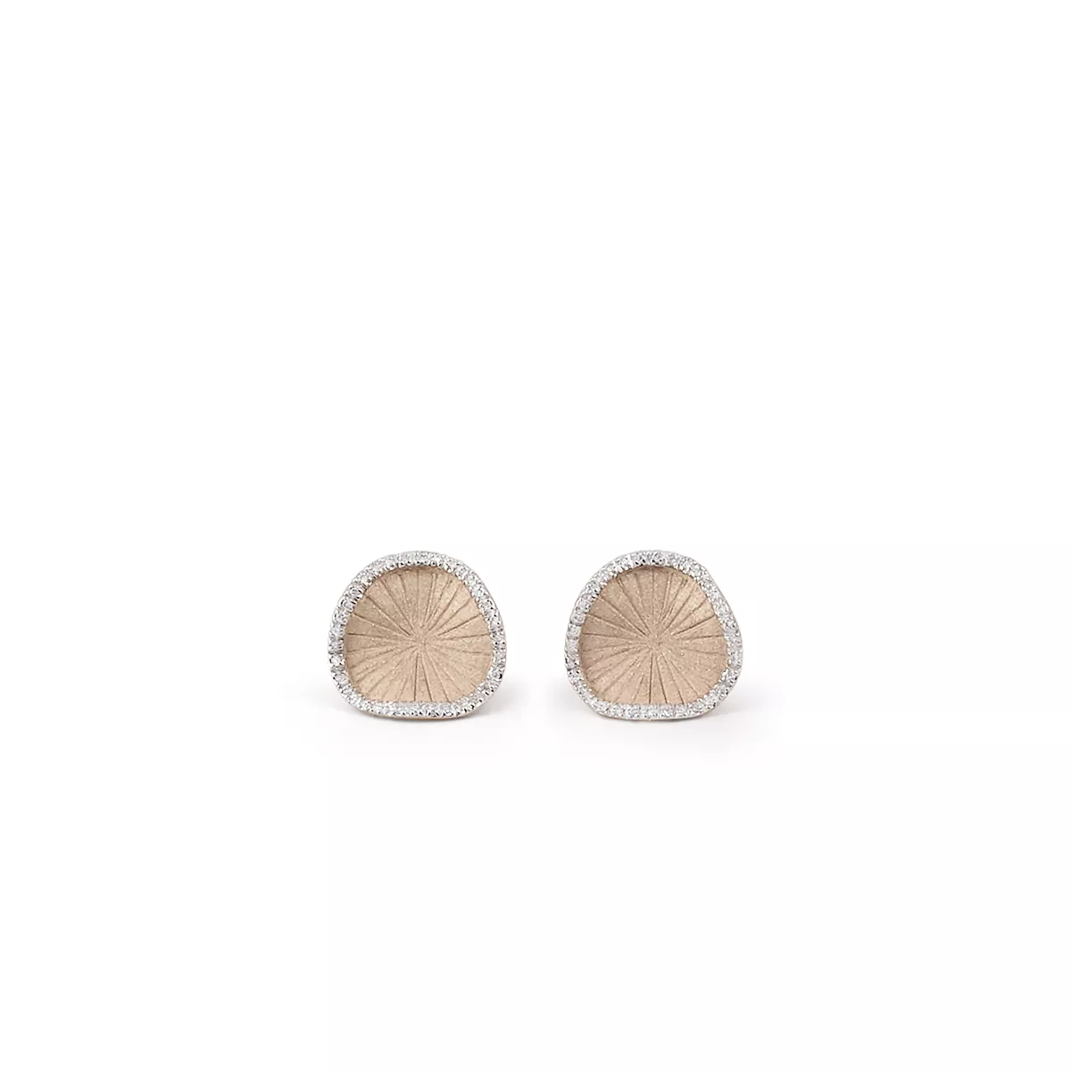 Annamaria Cammilli Sultana Ohrschmuck aus 18 Karat Natural Beige Gold mit Brillanten