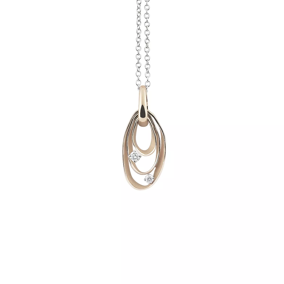 Annamaria Cammilli Dune Collier aus 18 Karat Natural Beige Gold mit Brillanten