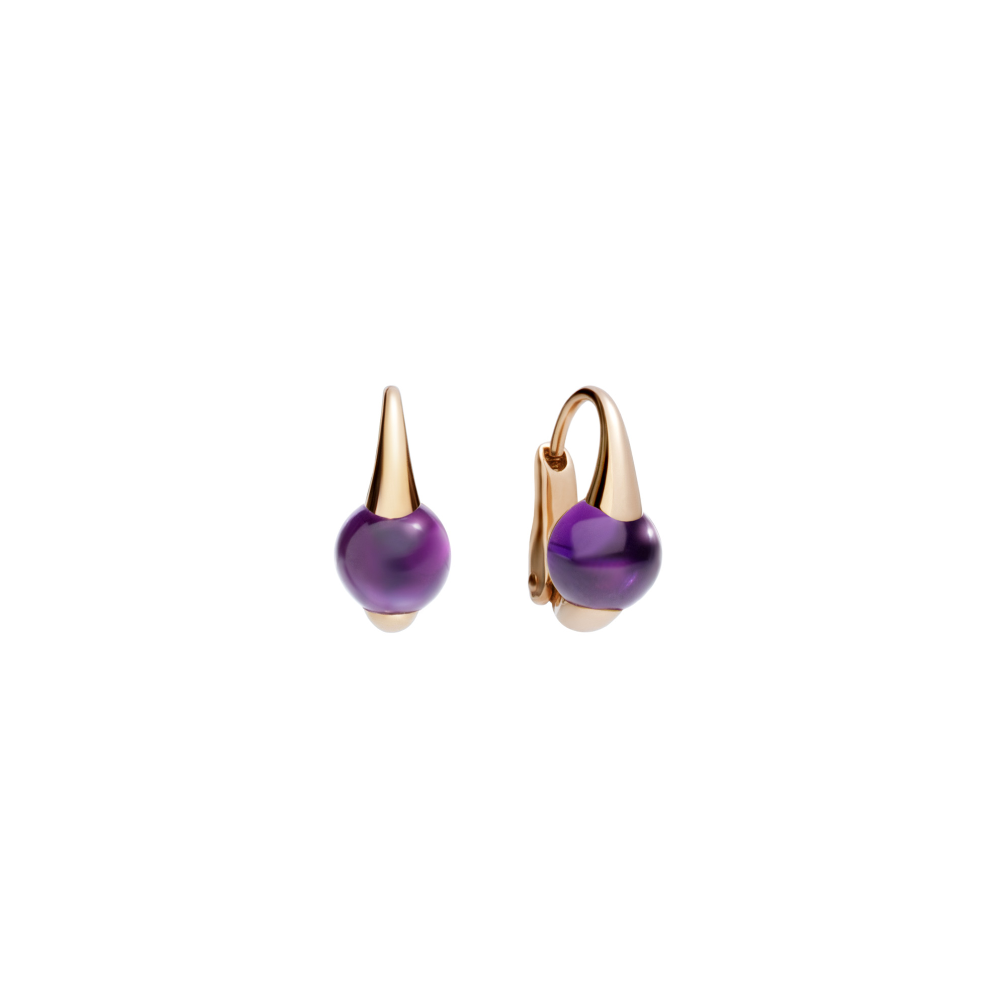 Pomellato M´ama non m´ama Ohrschmuck aus Rosegold mit Amethyst