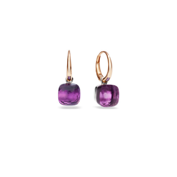 Pomellato Nudo Ohrschmuck aus Roségold mit Amethyst