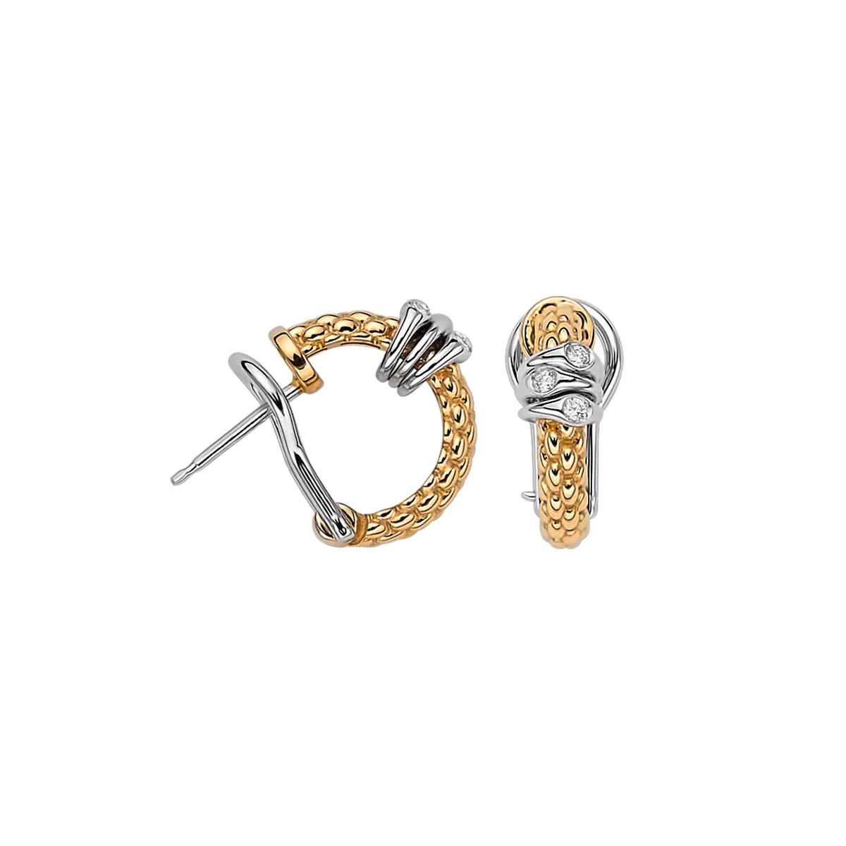 Fope Ohrschmuck aus Rosé- und Weißgold mit Brillanten