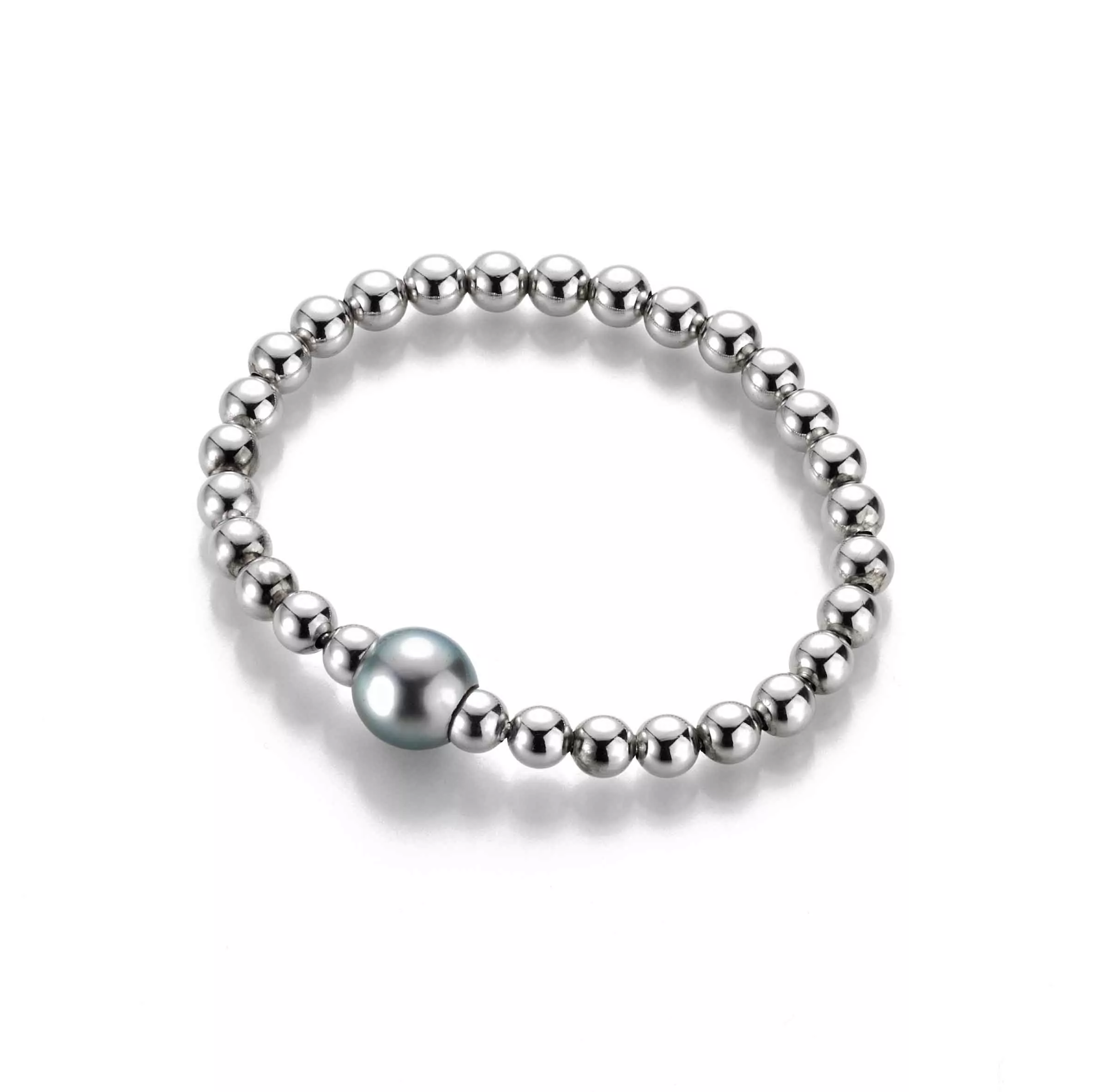 Armband aus Silber mit Tahiti-Zuchtperle