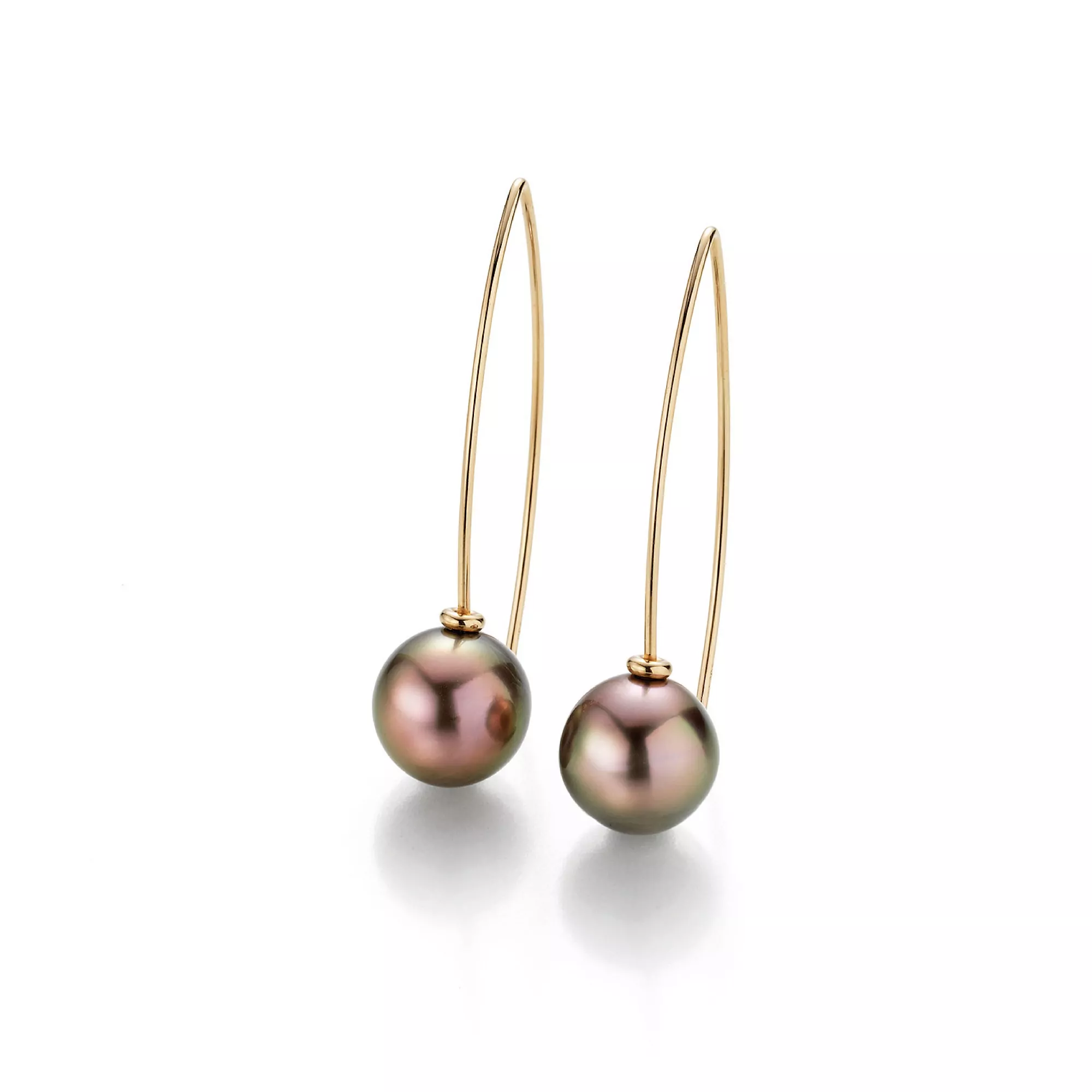 Ohrschmuck aus Roségold mit Tahiti-Zuchtperlen