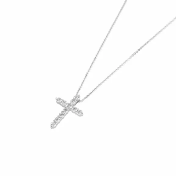 Collier aus Weißgold mit Diamanten