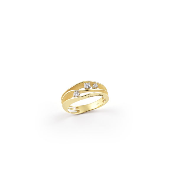 Annamaria Cammilli Dune Ring aus 18 Karat Yellow Sunrise Gold mit Brillanten