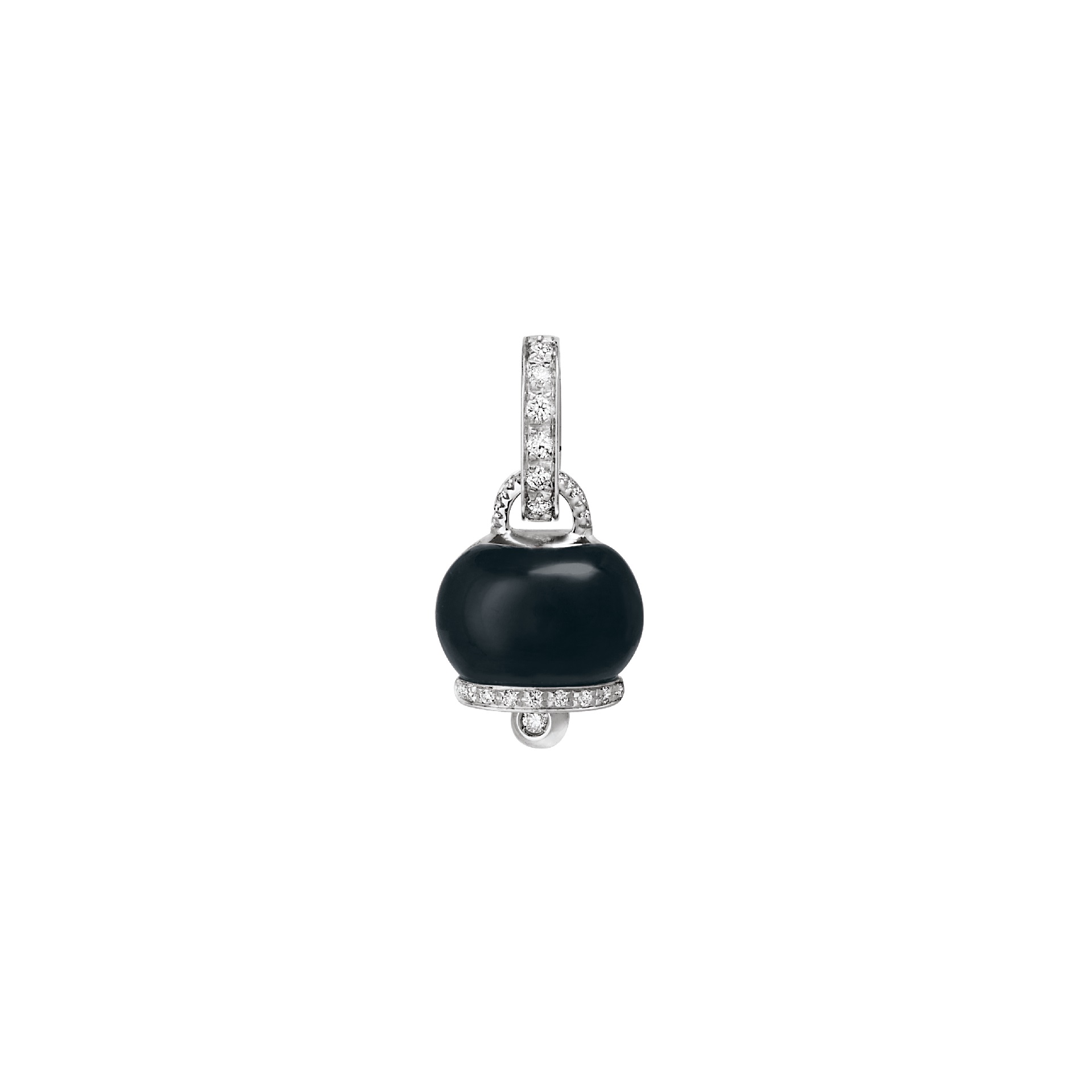 Chantecler Campanelle Anhänger aus Weißgold mit Onyx und Brillanten