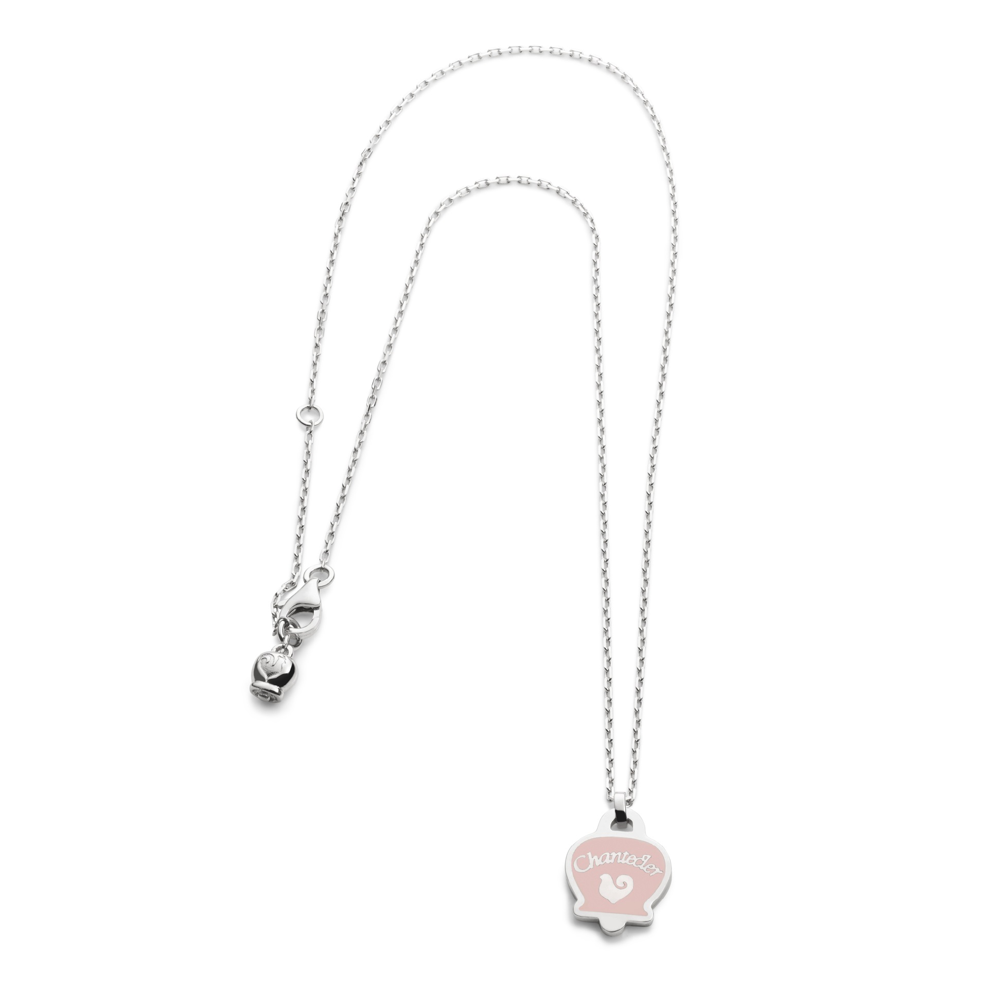 Chantecler Et voilà Collier aus Silber und rosa Emaille