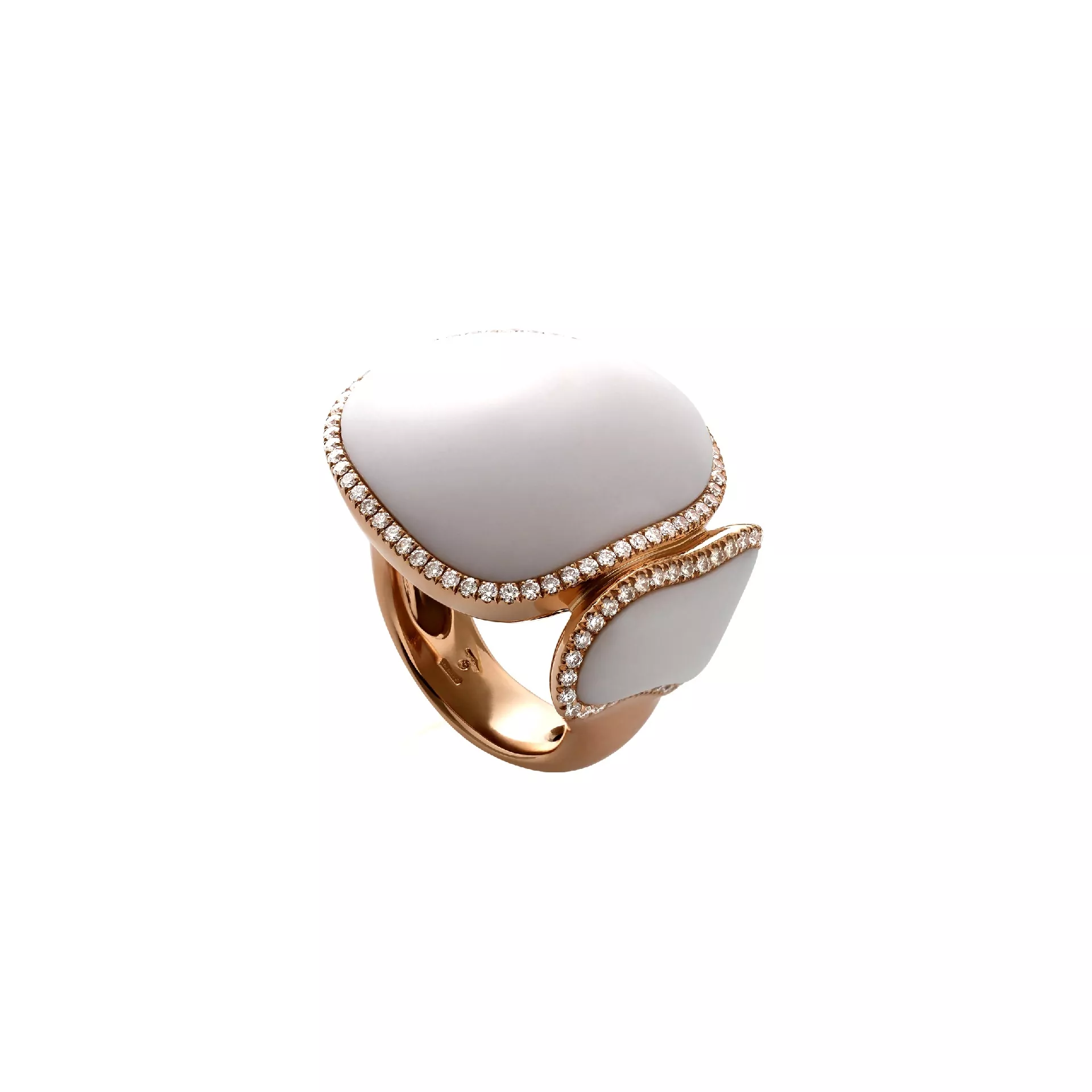 Chantecler Enchanté Ring aus Roségold mit Kogolong und Brillanten
