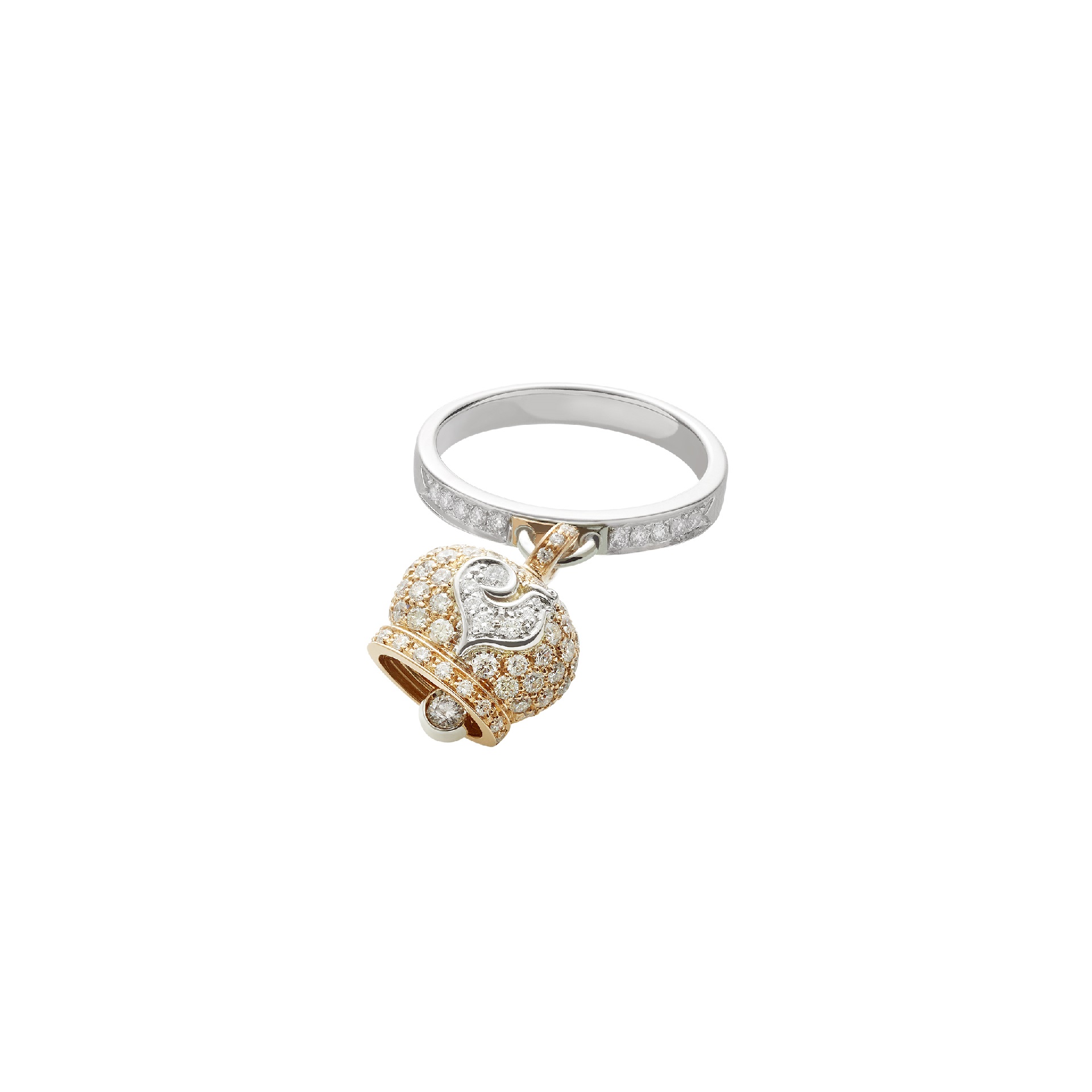 Chantecler Campanelle Ring aus Rosé- und Weißgold mit Brillanten
