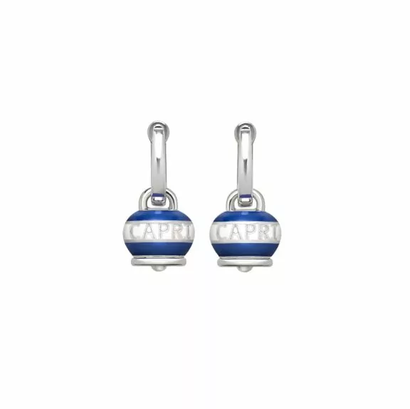 Chantecler Capriness Ohrschmuck aus Silber und blauem Emaille